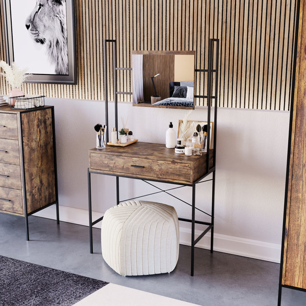 Borough Wharf Sandcliff Dressing Table with Mirror & Reviews Wayfair